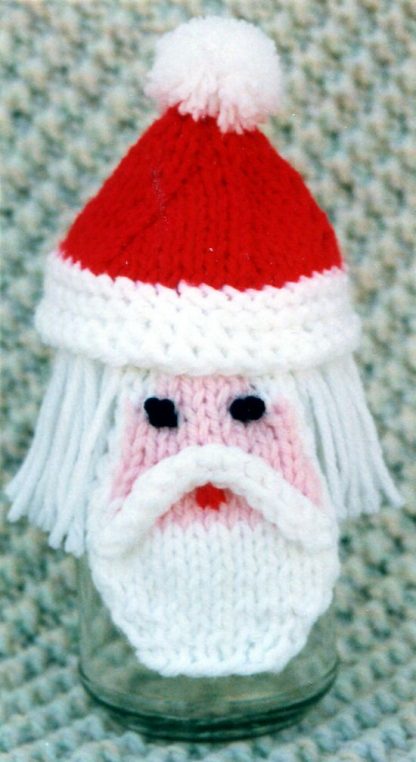 Santa Jar Topper - - Knit ePattern 