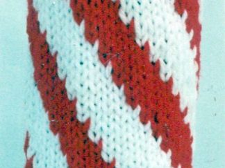 Peppermint Stick Gift Container - - Knit ePattern 