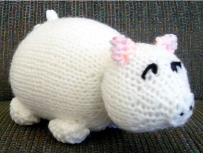 Albino Pig Toy - - Knit ePattern 