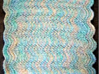 Quick Baby Ripple Afghan - - Knit ePattern 