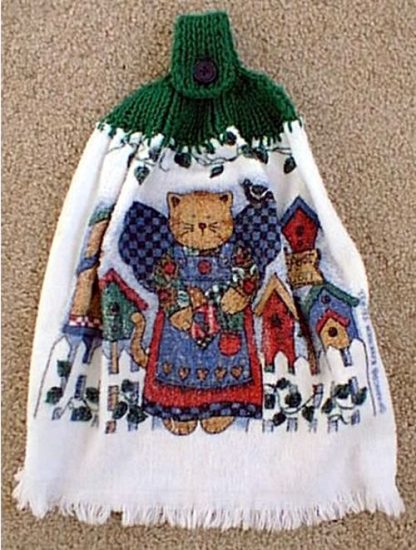 Kitchen Towel and Holder - - Knit ePattern 
