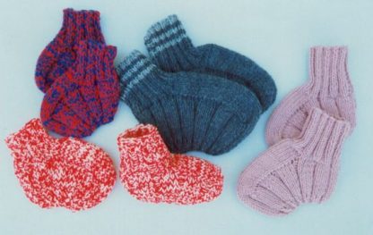 Foot Hugging Slippers - - Knit ePattern 