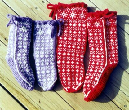Alpine Slipper Socks - - Knit ePattern  - Image 2