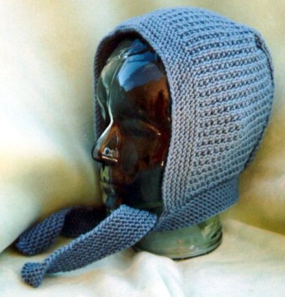 Warm Tie Bonnet - - Knit ePattern 
