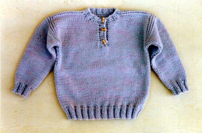 Kids Polo Pullover - - Knit ePattern 