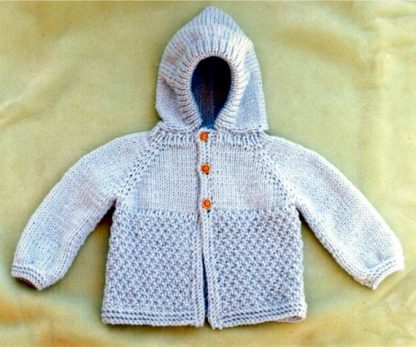 Infants Hooded Jacket - - Knit ePattern 