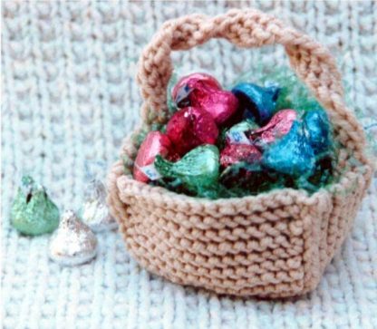 Mini Easter Baskets - - Knit ePattern 
