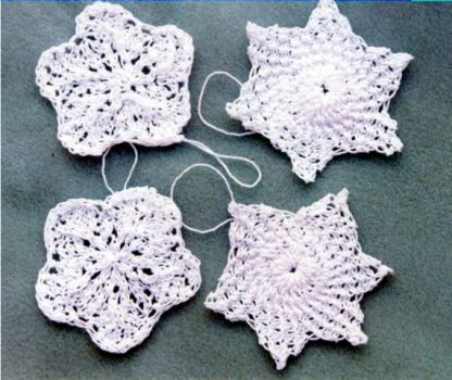 Twin Star Ornaments - - Knit ePattern 