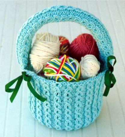 Elegant Basket - - Knit ePattern 