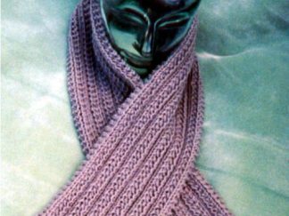Man Neckscarf - - Knit ePattern 
