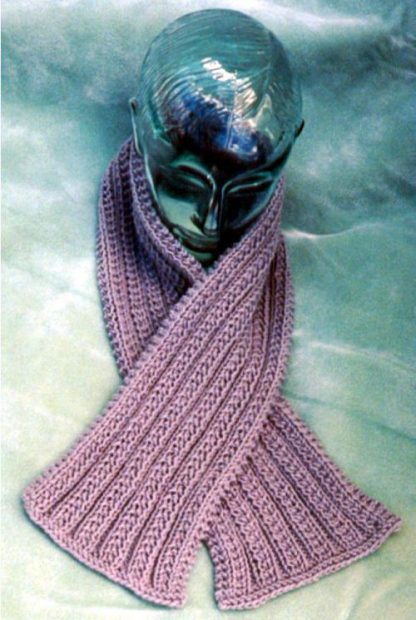 Man Neckscarf - - Knit ePattern 