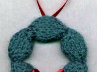 Berry Bubble Wreath Ornament - - Knit ePattern 