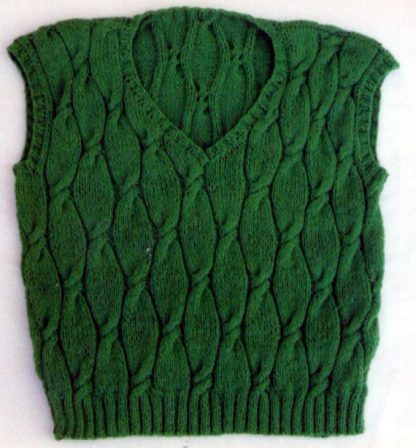 Cable Vest - - Knit ePattern 