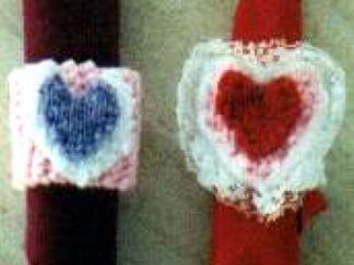 Double Heart Napkin Ring - - Knit ePattern 