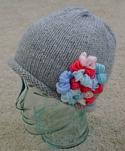 Flowered Cloche - - Knit ePattern 