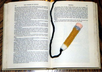 Pudgy Pencil Bookmark - - Knit ePattern 