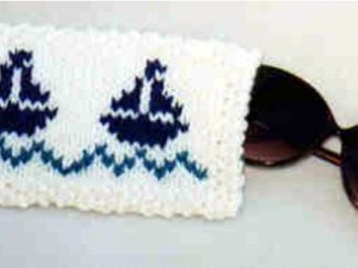 Nautical Eyeglass Case - - Knit ePattern 