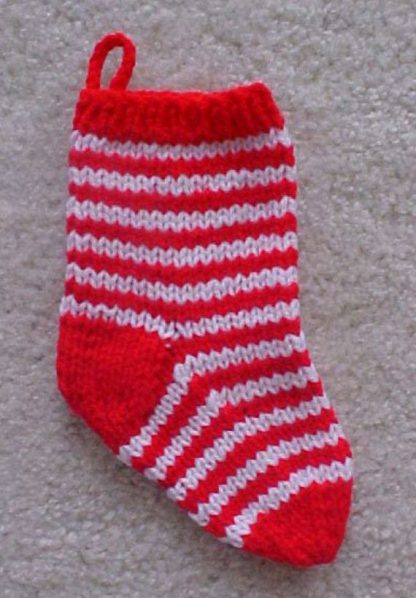 Fillable Stocking Ornament - - Knit ePattern 