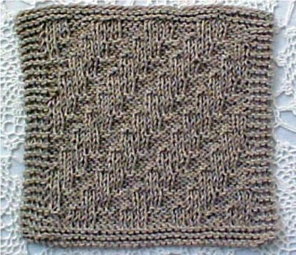 Stair Step Dishcloth - - Knit ePattern 