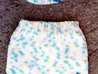 Appliqued Diaper Cover, Headband - - Knit ePattern 