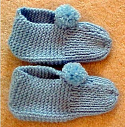 Fast Old Time Knit Slippers - - Knit ePattern 