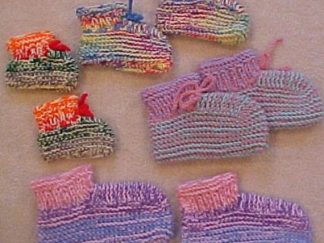 Easy Family Sizes Slippers - - Knit ePattern 