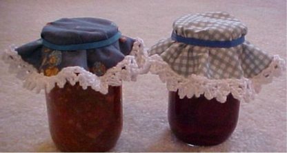 Lacey Edge Jar Topper - - Knit ePattern 