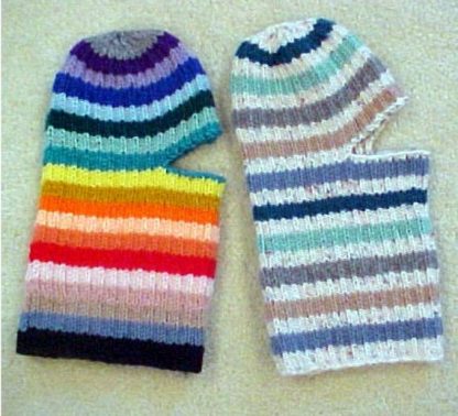 Easy Knit Ski Helmet Hats - - Knit ePattern 