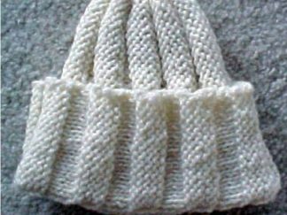 Babies Vertical Hat - - Knit ePattern 
