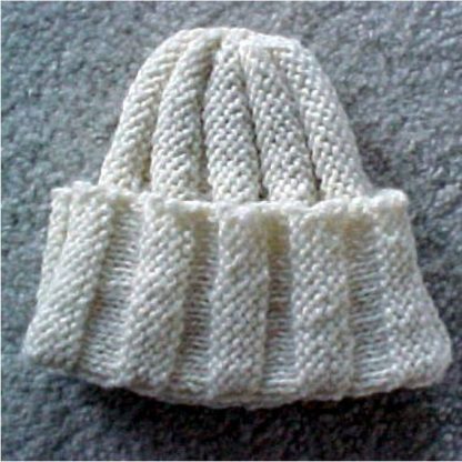 Babies Vertical Hat - - Knit ePattern 