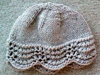 Fan Stitch Hat - - Knit ePattern 