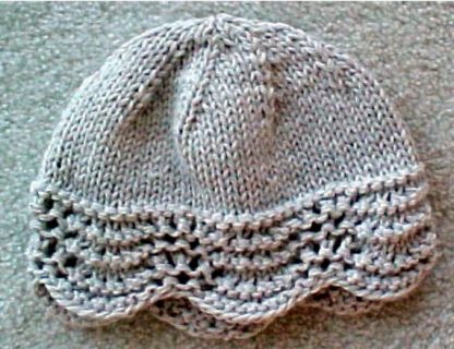Fan Stitch Hat - - Knit ePattern 