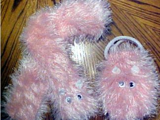 Young Girl Fur Scarf and Purse Set - Knit ePattern 