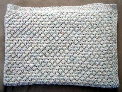 Easy Knit Shell Stitch Baby Blanket