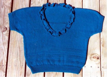 Ruffled V-Neck Top - - Knit ePattern 