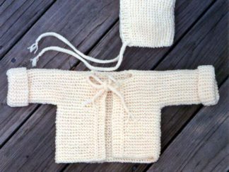 Quick Baby Sweater Set - - Knit ePattern 
