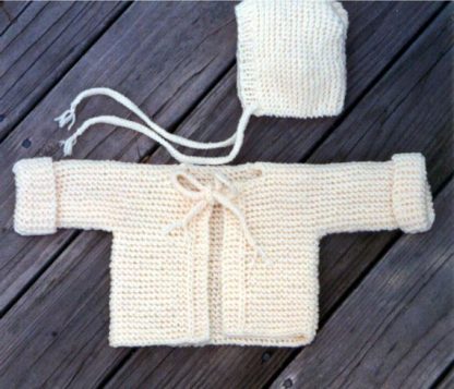Quick Baby Sweater Set - - Knit ePattern  - Image 2