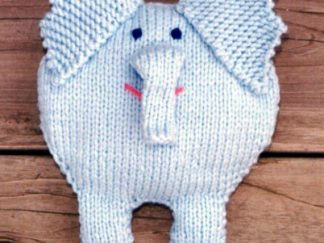 Elephant Pillow Toy - - Knit ePattern 