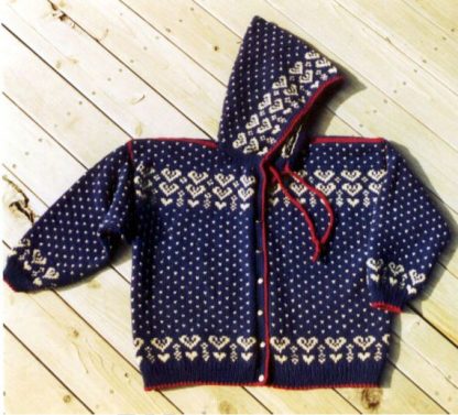 Ladies Bavarian Heart Jacket - - Knit ePattern 