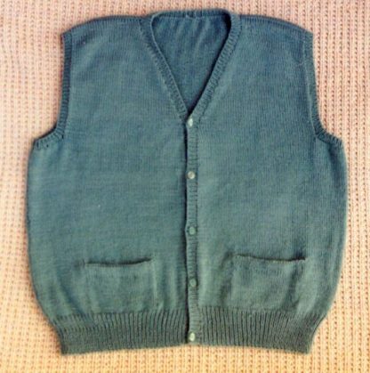 Man's Sport Weight Vest - - Knit ePattern 