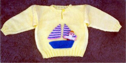 Sailaway Sweater with Doll - - Knit ePattern 