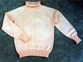 Roll Neck Raglan - - Knit ePattern 