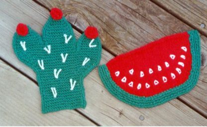 Summertime Potholders - - Knit ePattern 