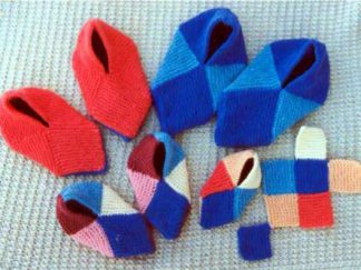 Squares Slippers - - Knit ePattern 