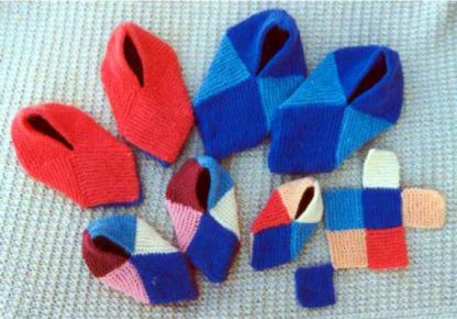 Squares Slippers - - Knit ePattern 