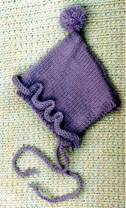 Easy Baby Bonnet - - Knit ePattern 