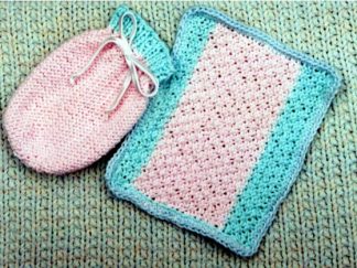 Bath Mitt and Scrub Cloth - - Knit ePattern 
