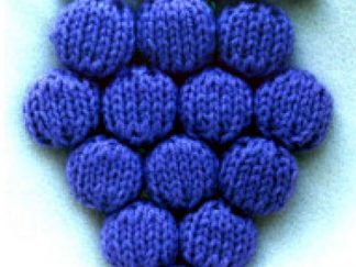 Bottle Cap Grape Trivet - - Knit ePattern 