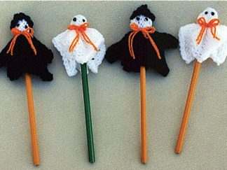 Spooky Pencil Toppers - - Knit ePattern 