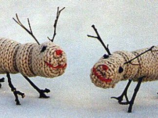 Easy Reindeer Table Decorations - - Knit ePatterns 